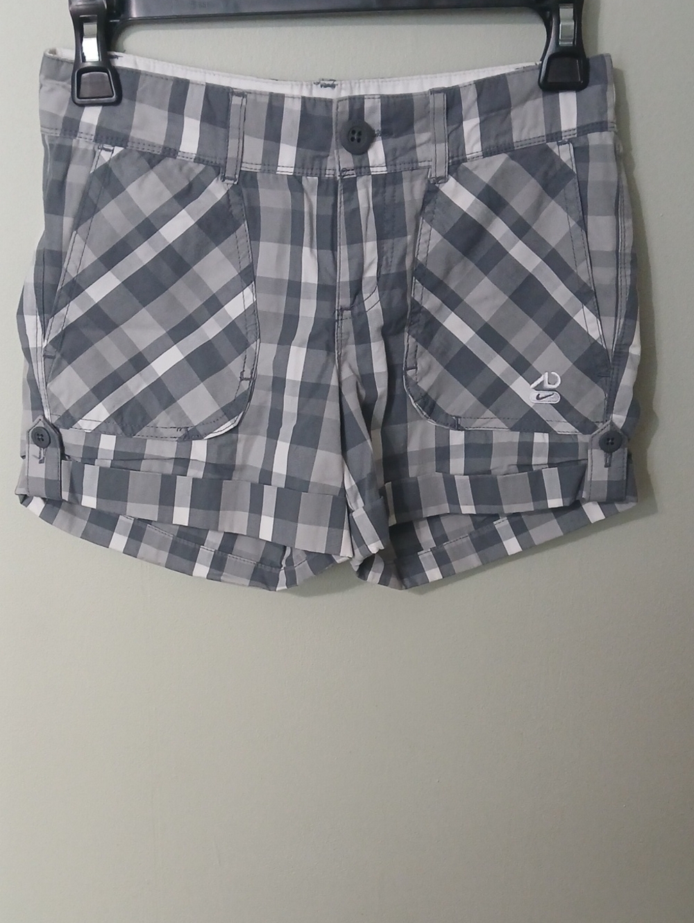 Nike Gray Plaid Shorts Size 2